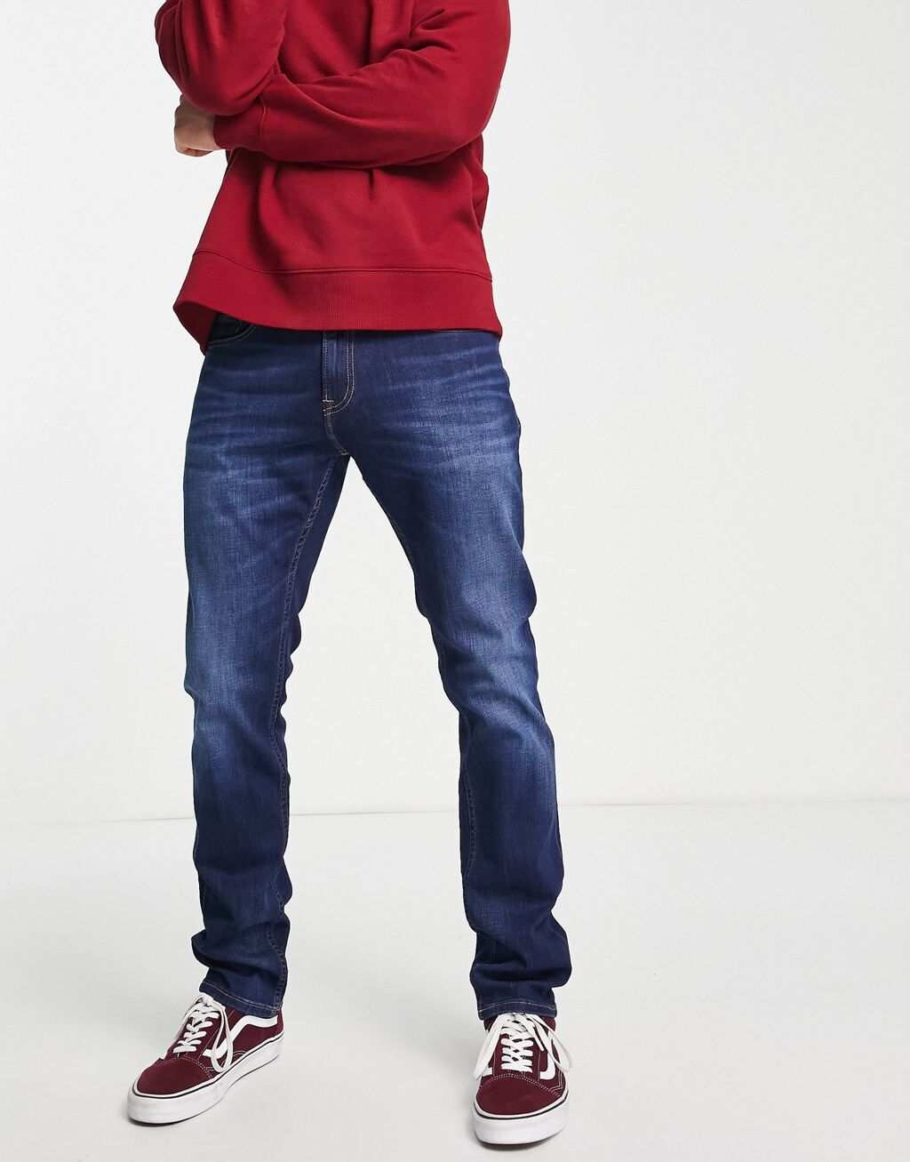 

Темные джинсы узкого кроя Tommy Jeans Scanton