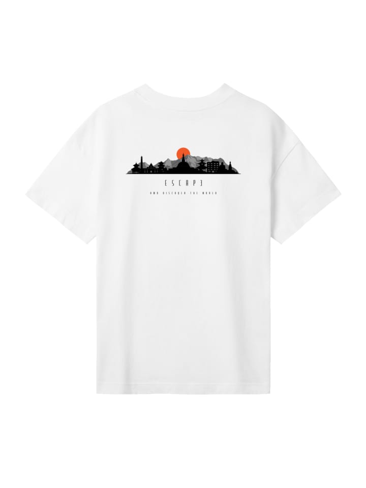 

Футболка большого размера Escape Discover the World Asian Town в оттенке белого F4NT4STIC, Белый, Футболка большого размера Escape Discover the World Asian Town в оттенке белого F4NT4STIC