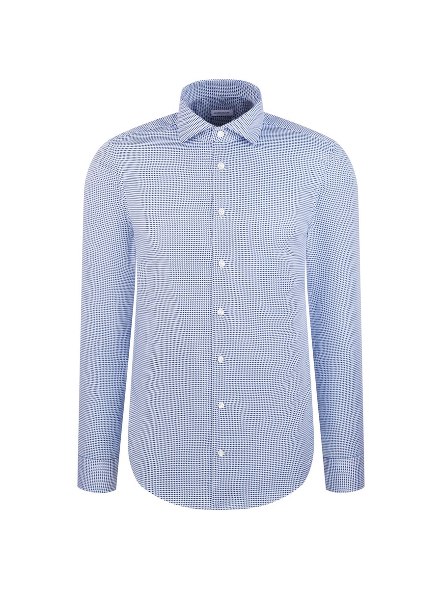 

Рубашка делового покроя Regular Fit SEIDENSTICKER, светло-синий/темно-синий/белый