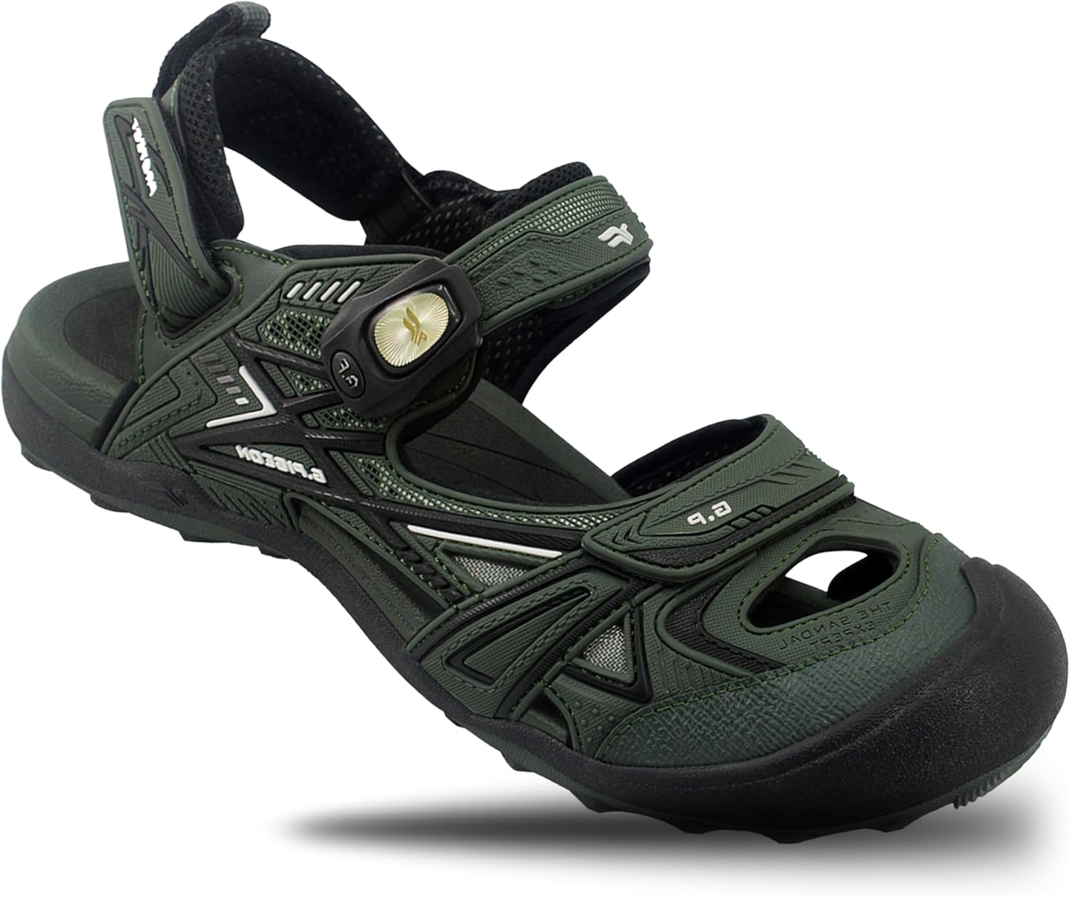 

Сандалии Gold Pigeon с защитой для носка, легкое защелкивающееся закрытие Gold Pigeon Shoes, зеленый