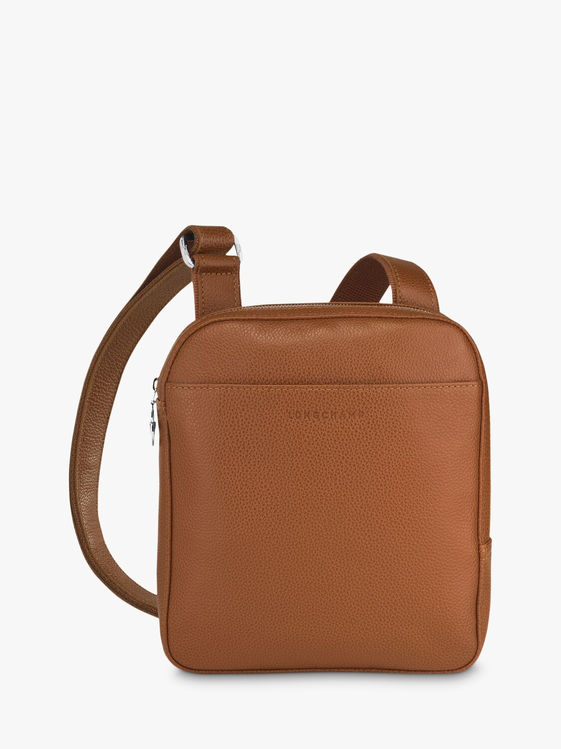 

Кожаная сумка через плечо Longchamp Le Foulonné, карамель
