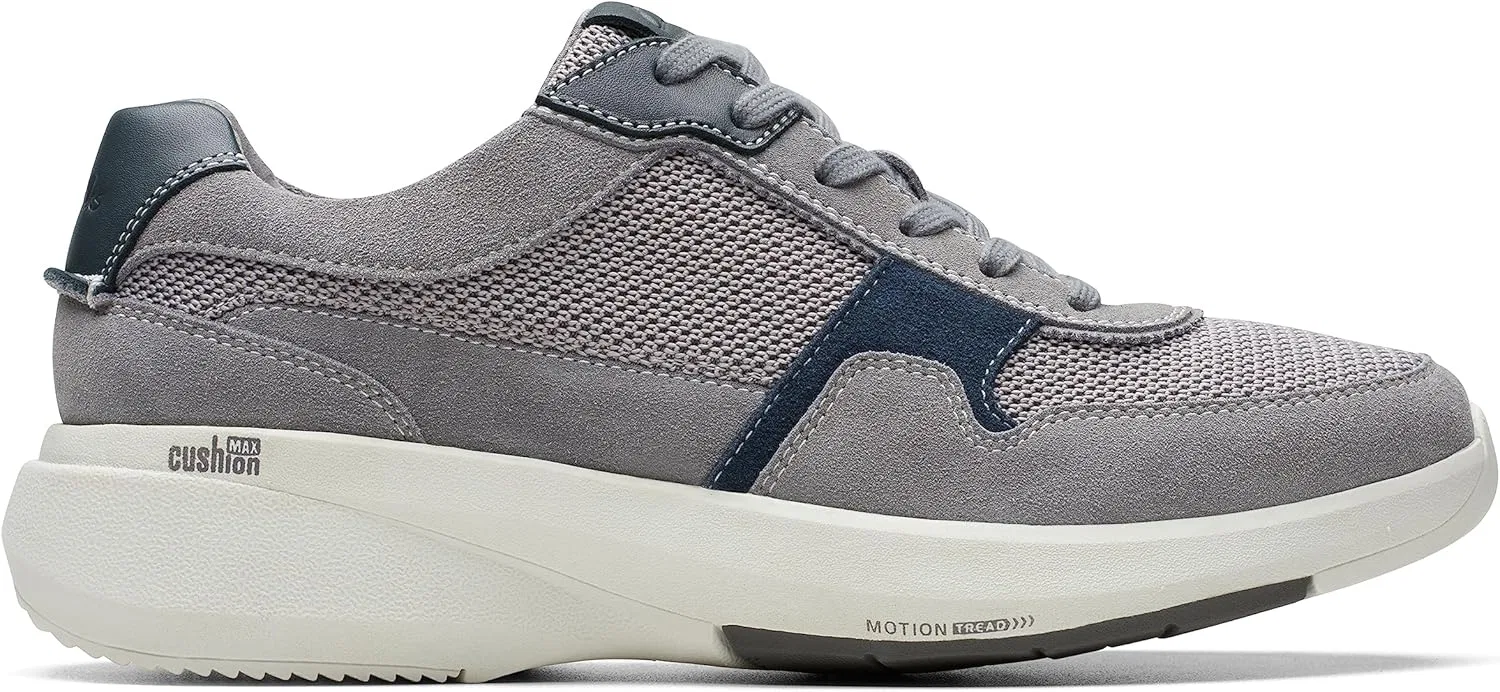 Мужские кроссовки Clarks Lehman Tie Trainers, 2-Dark Grey Combi