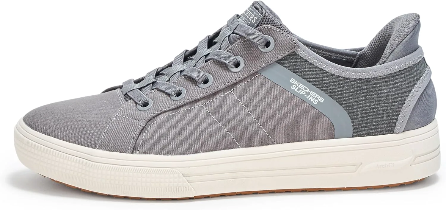 Мужские слипоны Skechers Arch Fit Arcade - Good 2 See без лишних движений, серый — фото 2
