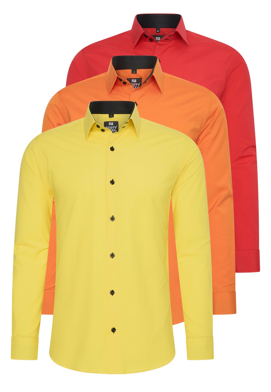 

Приталенная рубашка на пуговицах Rusty Neal, цвет Yellow/Orange/Red