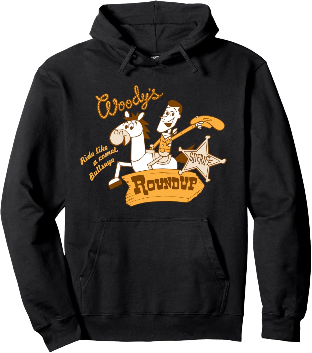 

Худи в стиле ретро от Disney Pixar Toy Story Woody's Roundup, черный