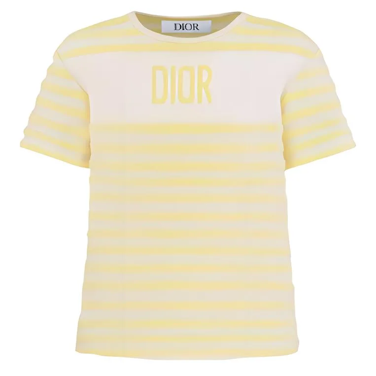Футболка для детей Crew Neck Moderate DIOR, желтый