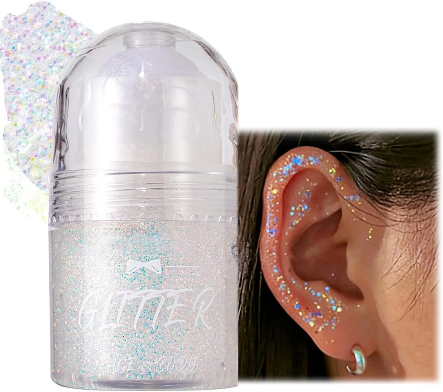 Стик-гель для тела с блестками Roll-On Sparkly Meitrend, 01Rainbow