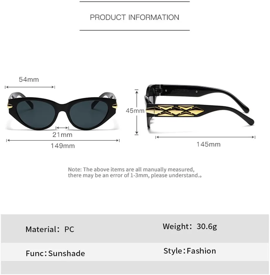 

Солнцезащитные очки «кошачий глаз» для женщин, винтажные ретро-очки, модные женские зеркальные очки для улицы, защита от УФ-излучения UV400 generic, Champagne Brown