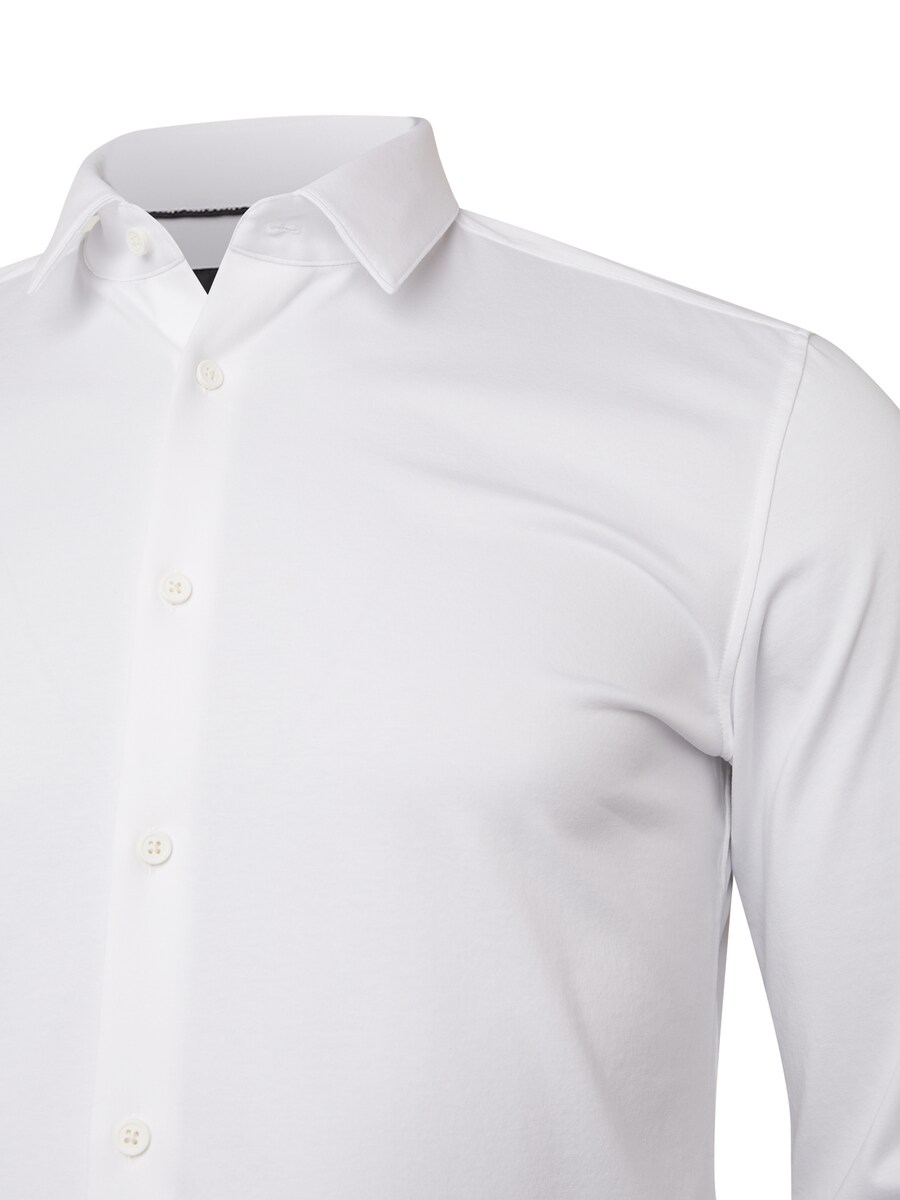 Деловая рубашка BOSS Slim fit Business Shirt Hank, белый — фото 4