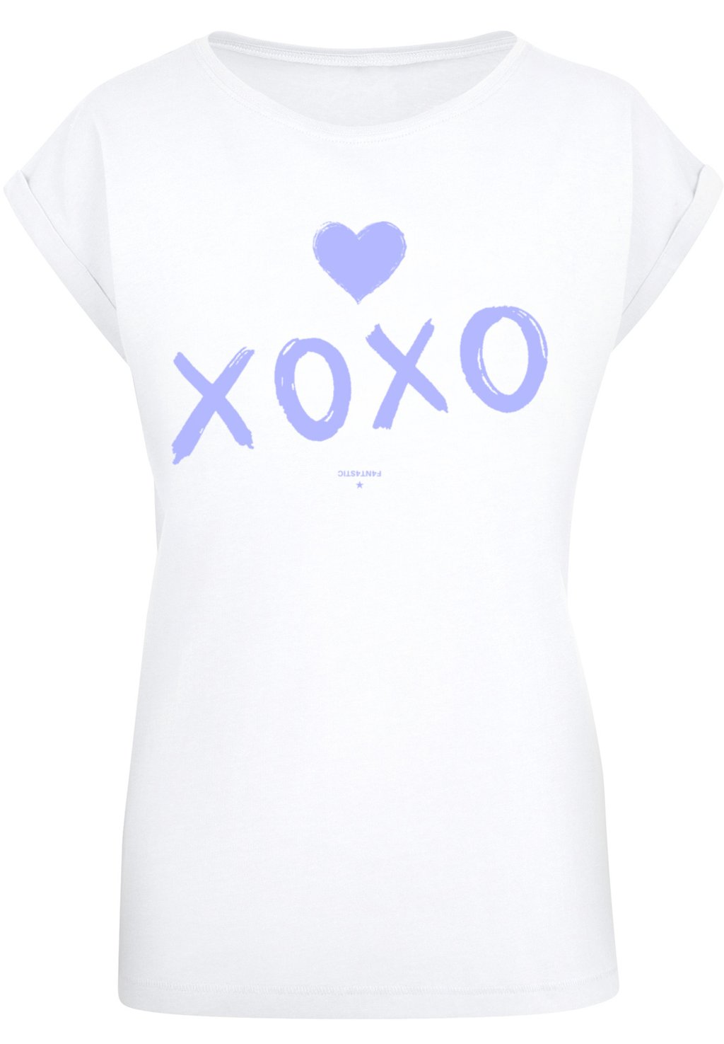 

Футболка с принтом VALENTINSTAG XOXO HERZ F4NT4STIC, белый