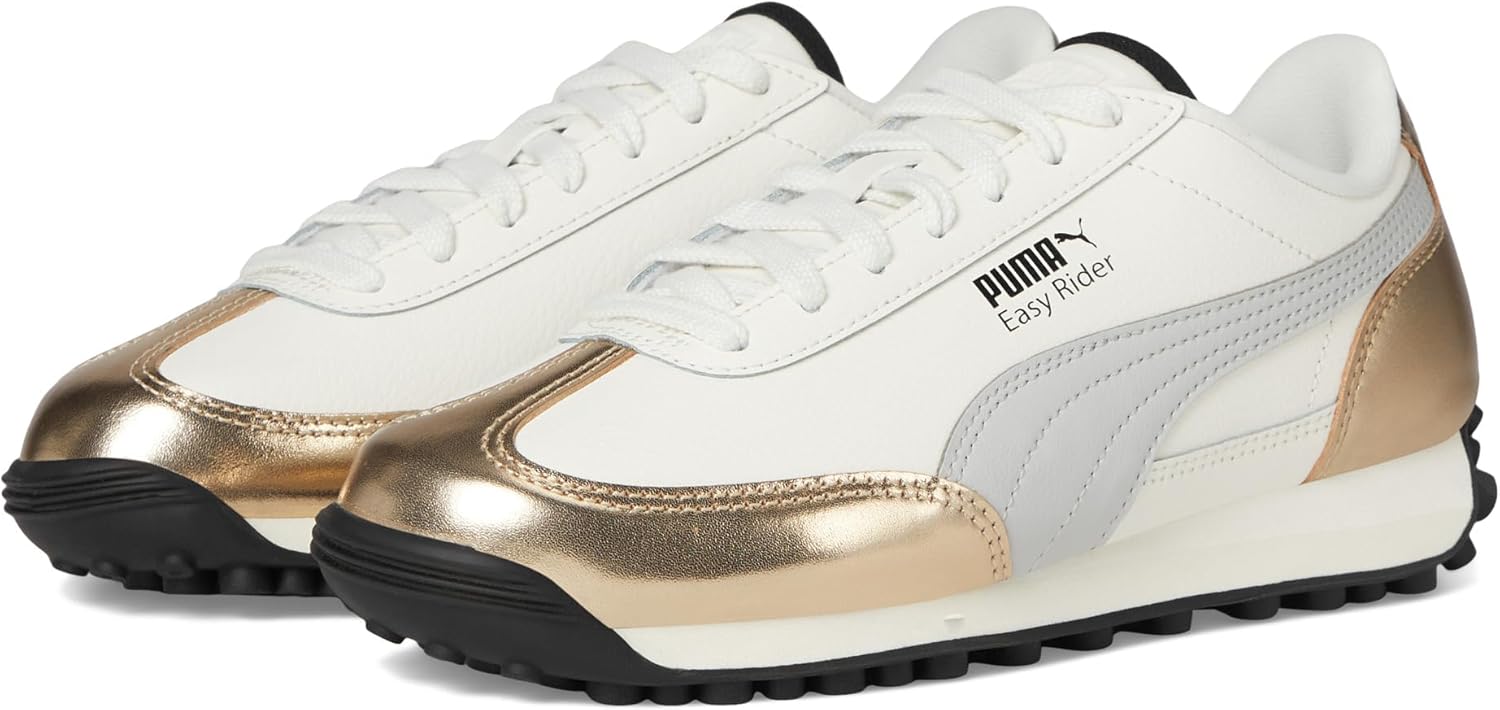 

Детские кроссовки Puma Easy Rider (для детей постарше), белый/черный/серый/золотой