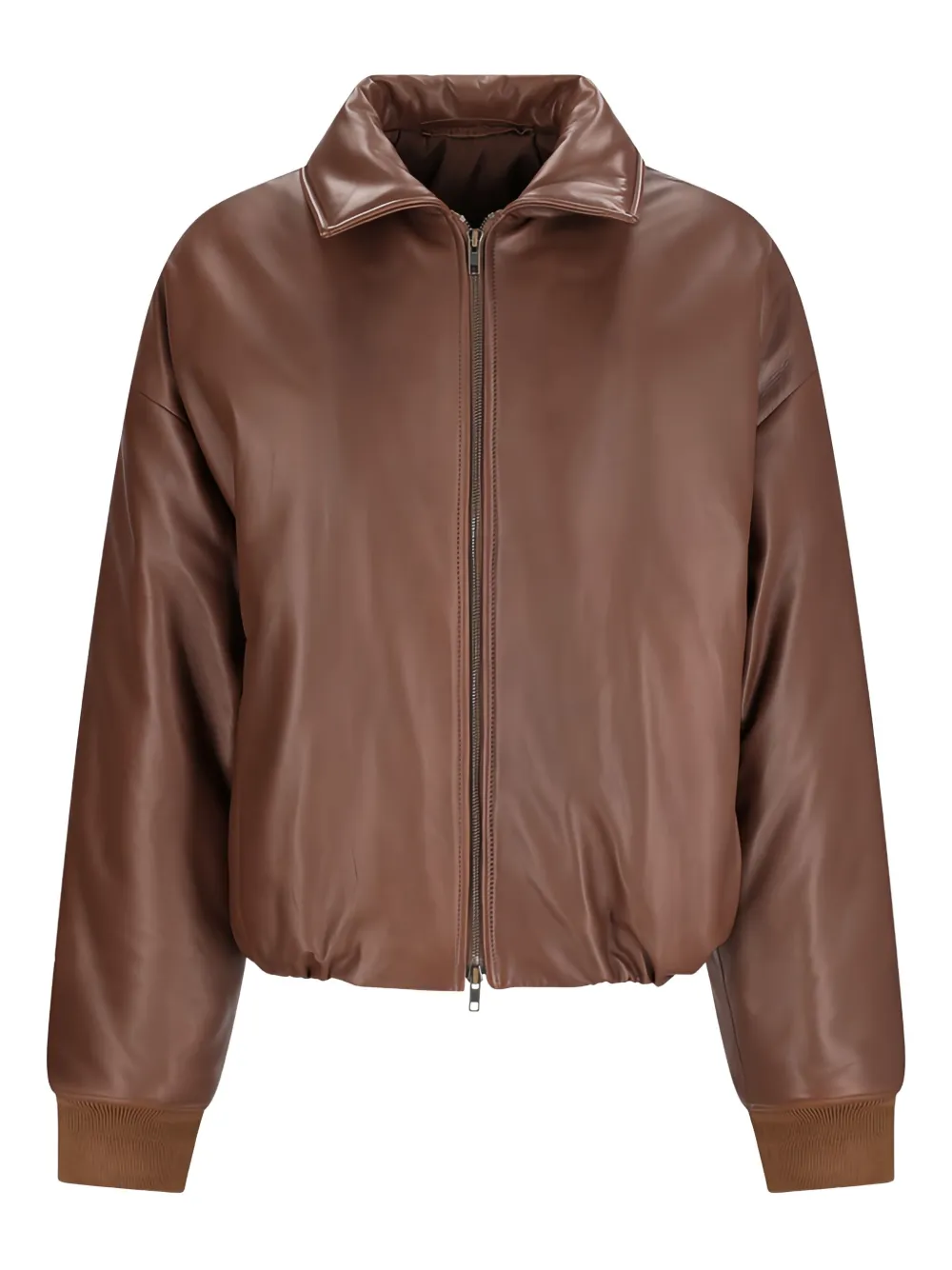 

Кожаная куртка с длинными рукавами Salvatore Santoro, коричневый