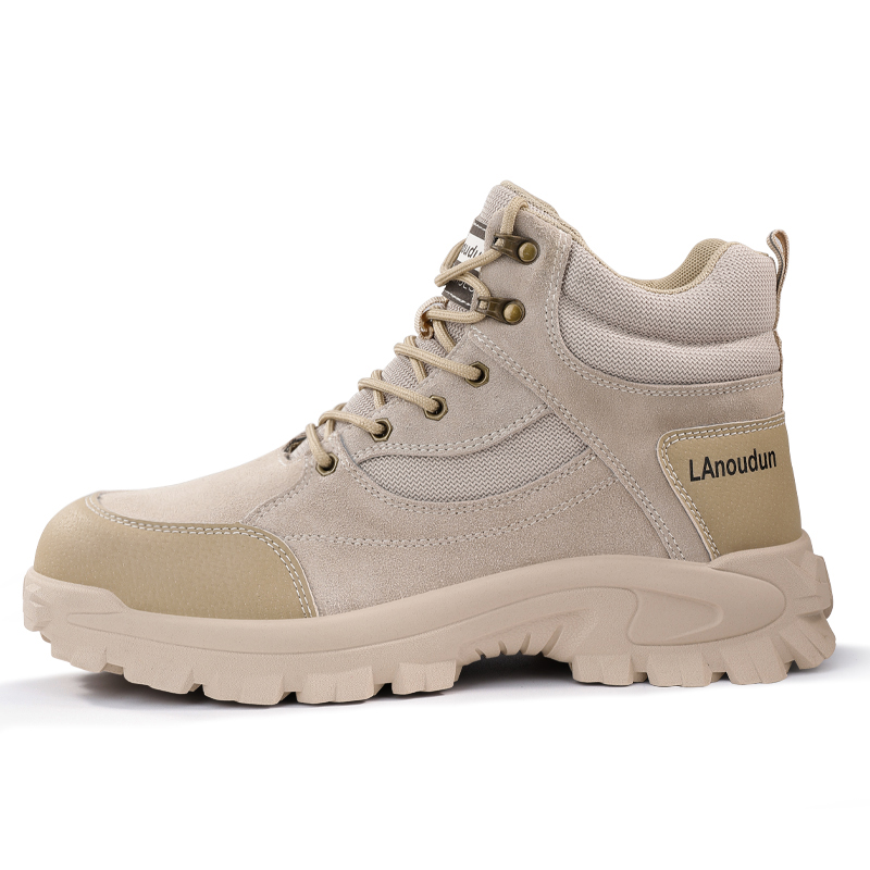 

Blue Gull Shield Кроссовки Wear-Resistant Support Impact-Resistant High-Top Outdoor Shoes Men's Light Brown