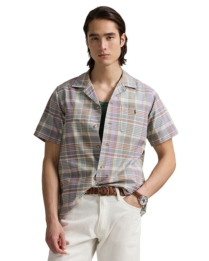 

Классическая клетчатая рубашка Oxford Camp Polo Ralph Lauren, мультиколор
