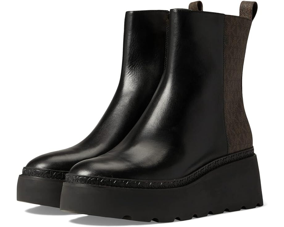 

Ботинки Michael Kors Geller Wedge Bootie, цвет Black/Brown