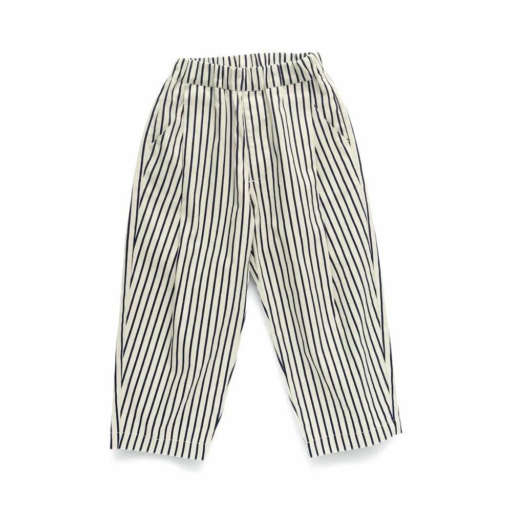 Длинные брюки из цирковой саржи Branshes, 91_Navy_Striped — фото 2