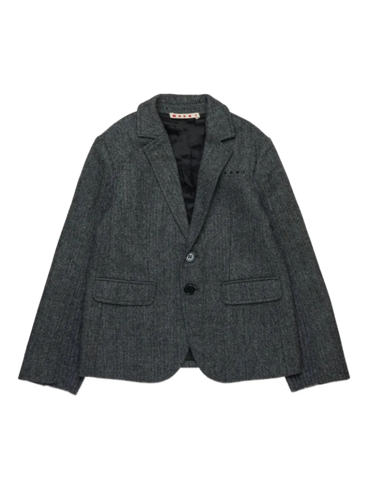 

Marni Kids однобортный блейзер, серый