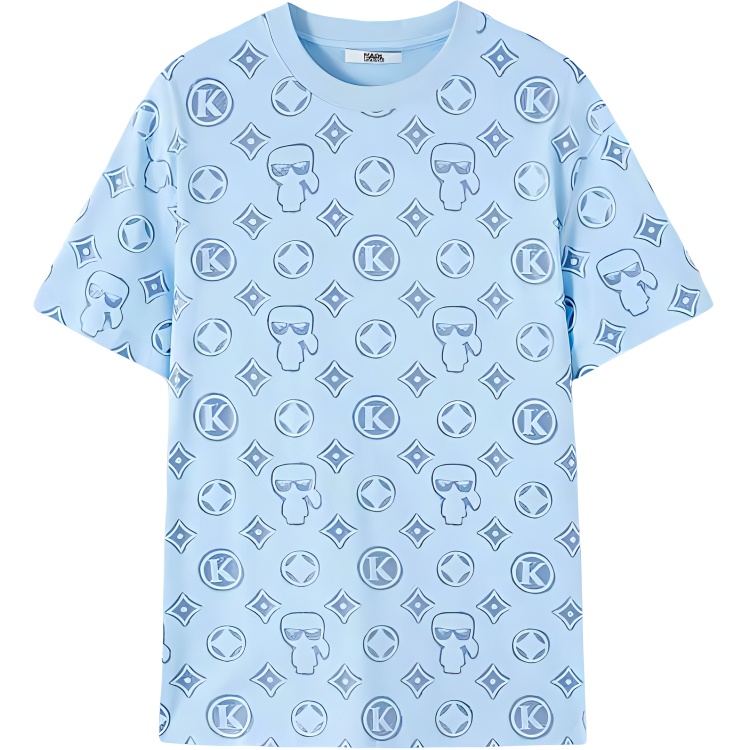 

KARL LAGERFELD / Karl Lagerfeld Jeans Футболка KARL LAGERFELD SS25 мужская light blue, Синий, KARL LAGERFELD / Karl Lagerfeld Jeans Футболка KARL LAGERFELD SS25 мужская light blue