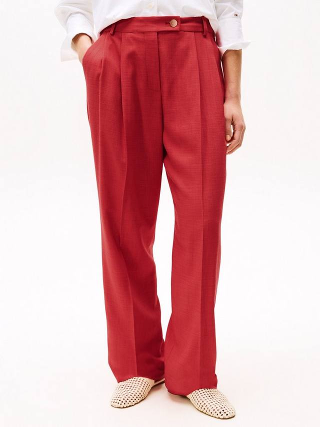 

Широкие брюки x sofia richie из зернистой ткани Tommy Hilfiger, цвет Medium Red