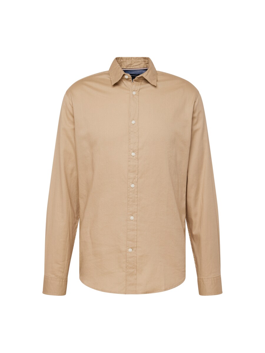 

Повседневная рубашка JACK & JONES Regular fit Button Up Shirt, бежевый