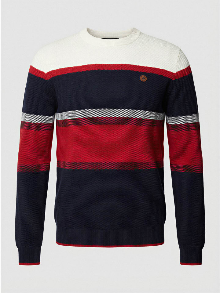 

KOROSHI Футболка с круглым вырезом из хлопчатобумажной ткани в синюю полоску