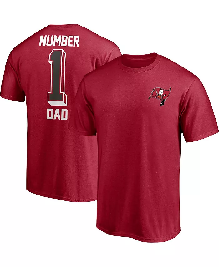 

Мужская футболка Tampa Bay Buccaneers красная "#1 Dad" Fanatics, красный