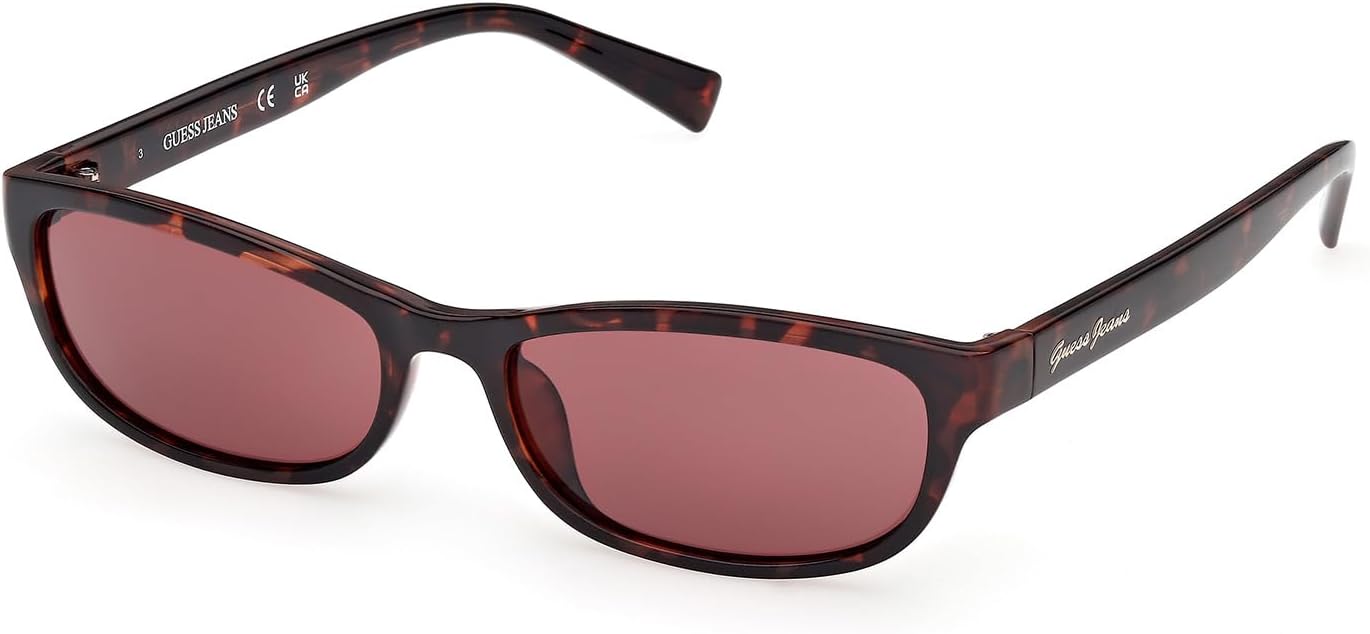 

Женские солнцезащитные очки GUESS с поляризованной квадратной оправой, темно-гаванский, 55 мм
