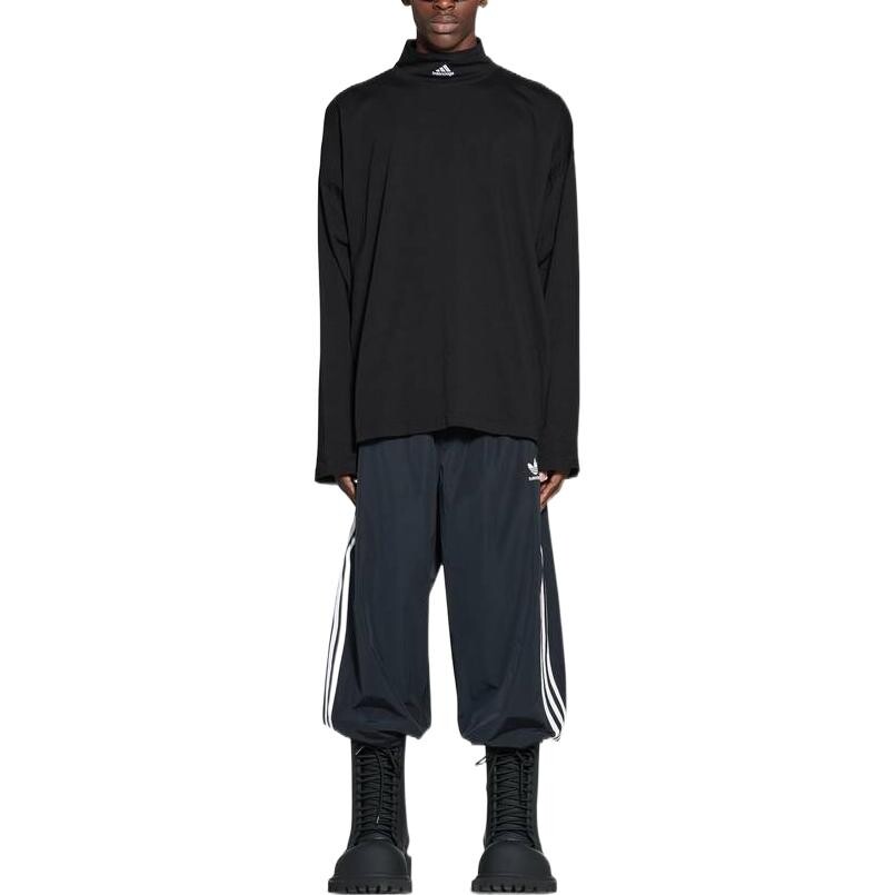 Лонгслив Balenciaga x Adidas, черный — фото 3