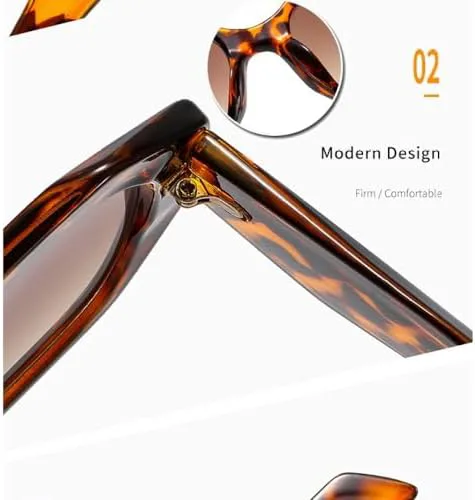 

Квадратные солнцезащитные очки большого размера 2027 года для женщин, винтажные солнцезащитные очки для мужчин и женщин с защитой от УФ-излучения UV400 MTZJH, Gray