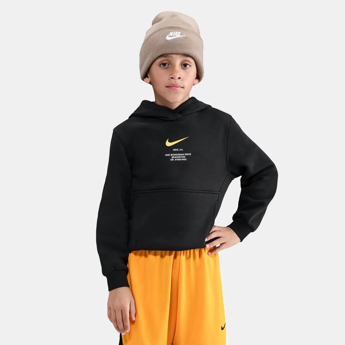 

Детская толстовка Sportswear Athl Po Hoodie Bb Nike, черный