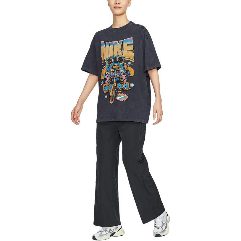 Футболка Nike Sportswear Oversized Short-Sleeve HF9692-010, черный — фото 3