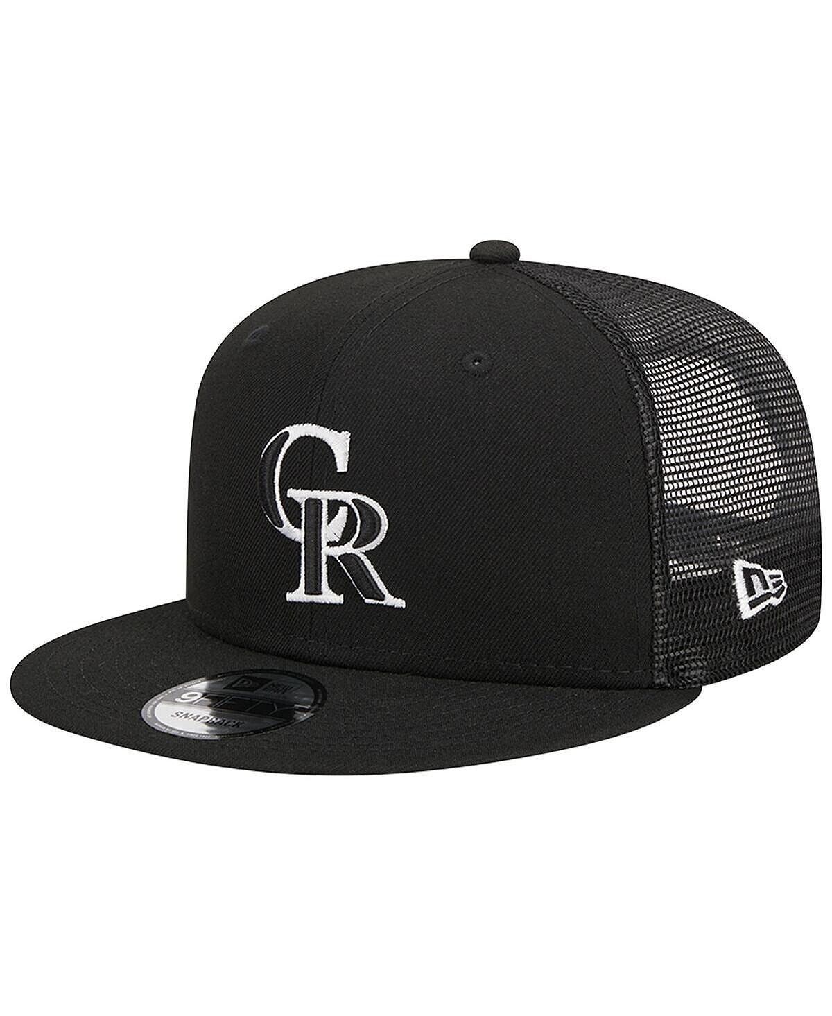 

Мужская черная кепка Colorado Rockies Trucker 9FIFTY Snapback New Era