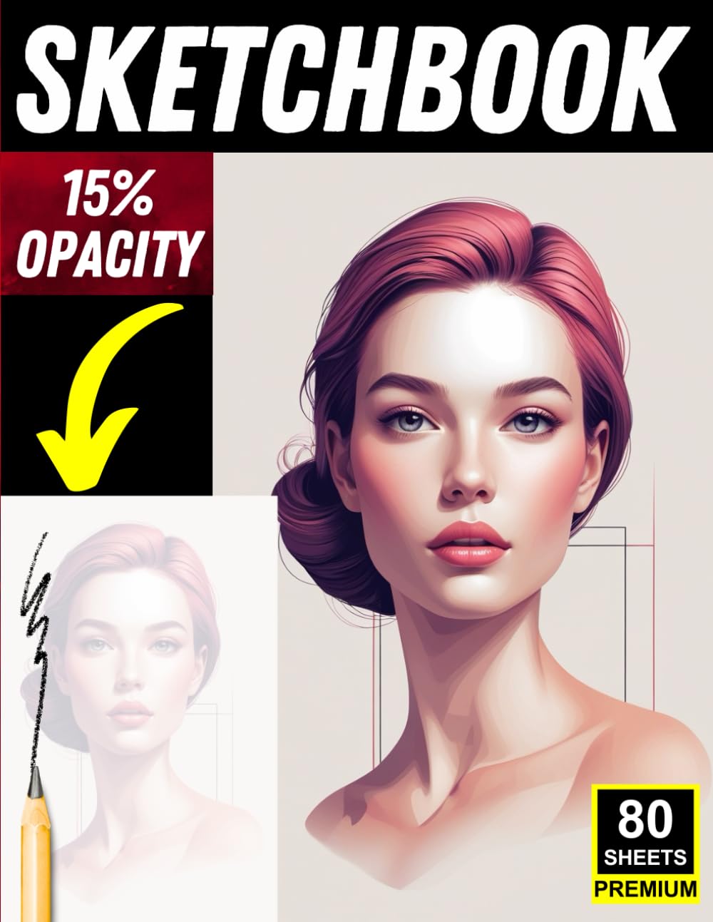 

Realistic Portrait Tracing Sketchbook: 80 Light-Opacity Pages for Face Drawing & Proportion Practice (Independently published)