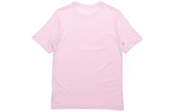 Футболка sportswear classic logo printing round neck short sleeve pink red pinkred Nike, красный — фото 2