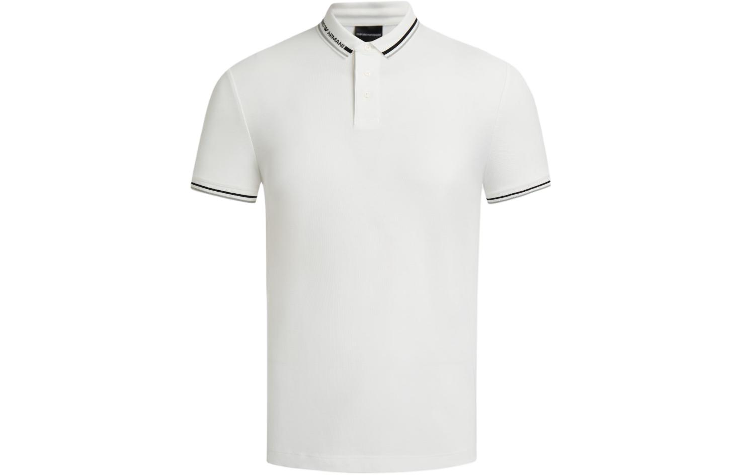 

Джерси поло с логотипом EMPORIO ARMANI, экрю