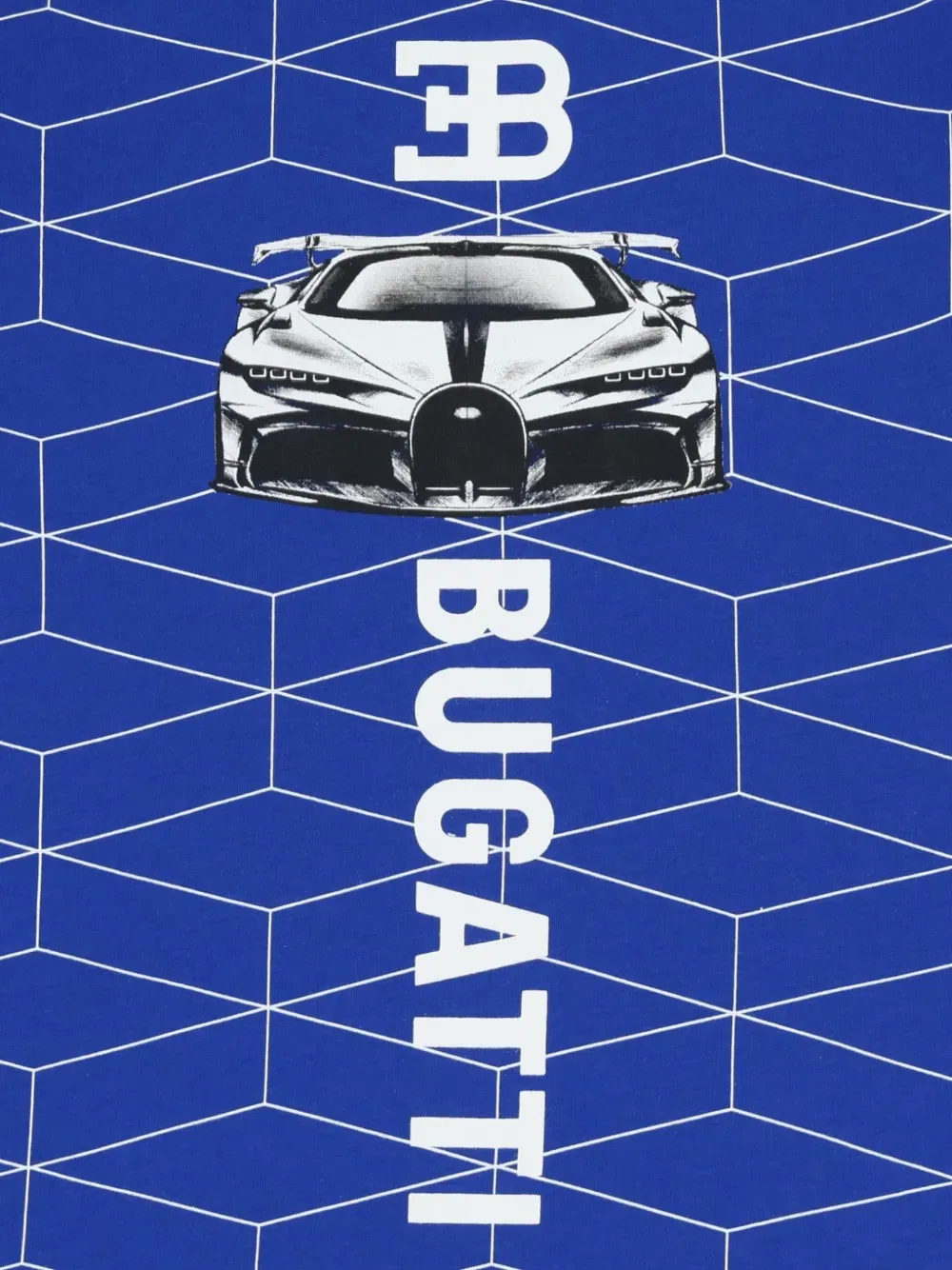 Футболка с автомобильным принтом Bugatti Kids, синий — фото 3