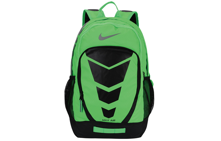 

Nike Полиэстеровый рюкзак обычный унисекс черно-зеленый