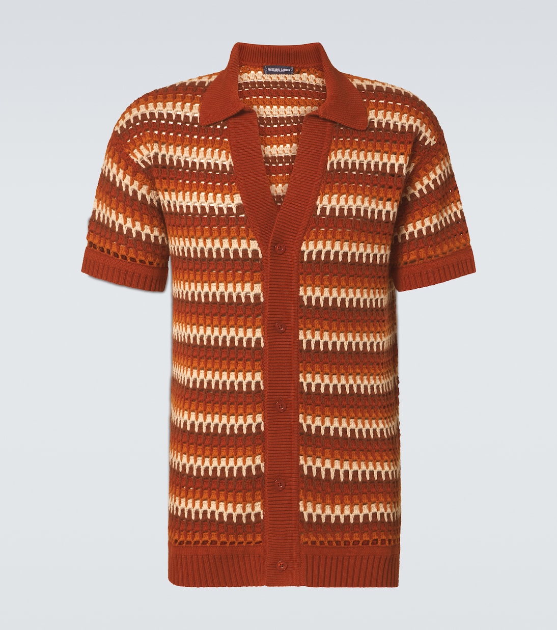 

Вязаная хлопковая рубашка в стиле пинто Frescobol Carioca, Silk Brown