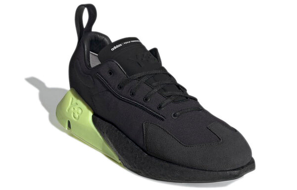 Кроссовки adidas Y-3 Orisan 'Black Frozen Yellow', черный — фото 3
