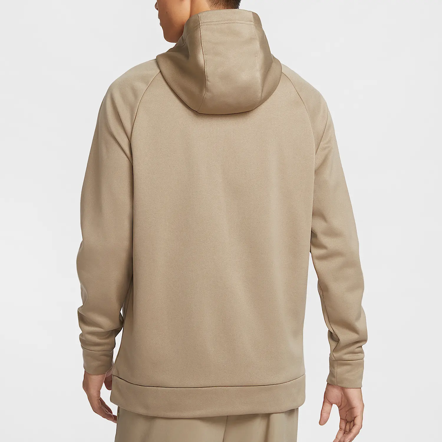 Nike Толстовка Swoosh Therma FIT мужская khaki/black — фото 3