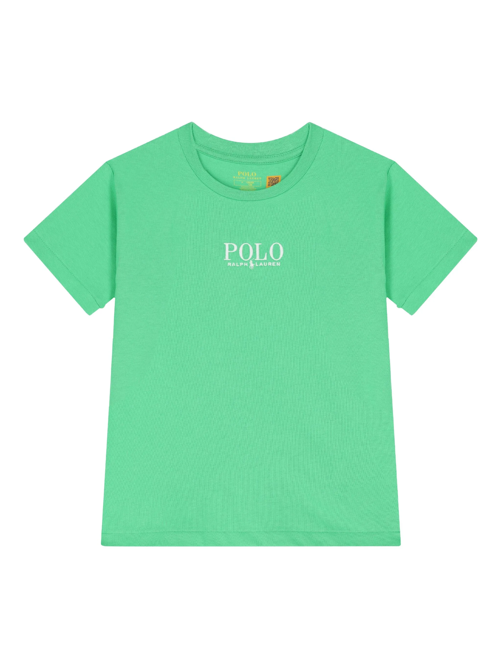 Футболка с вышитым логотипом Polo Ralph Lauren Kids, зеленый
