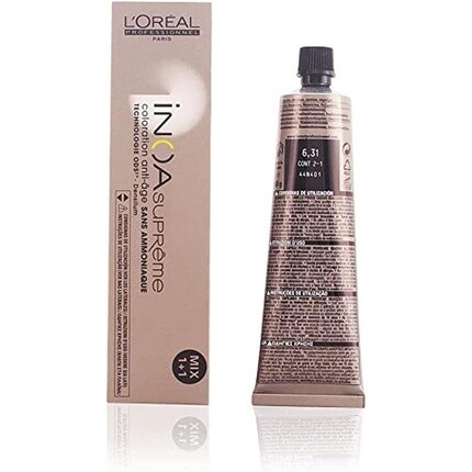 

Краска для волос L'oreal Professionnel Inoa Supreme V511 6.31 Темно-русый золотой 60г L'Oréal