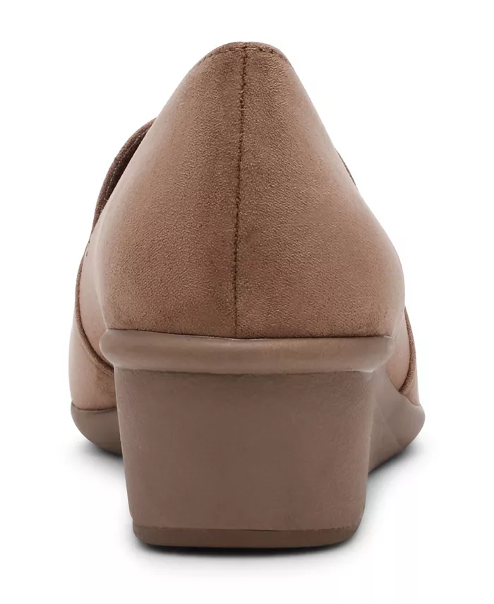 Женские туфли Wendell Slip On на танкетке Anne Klein, коричневый — фото 3