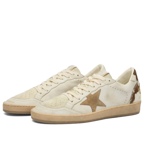 Кроссовки Ballstar Golden Goose, White, Eggnog & Caramel — фото 2