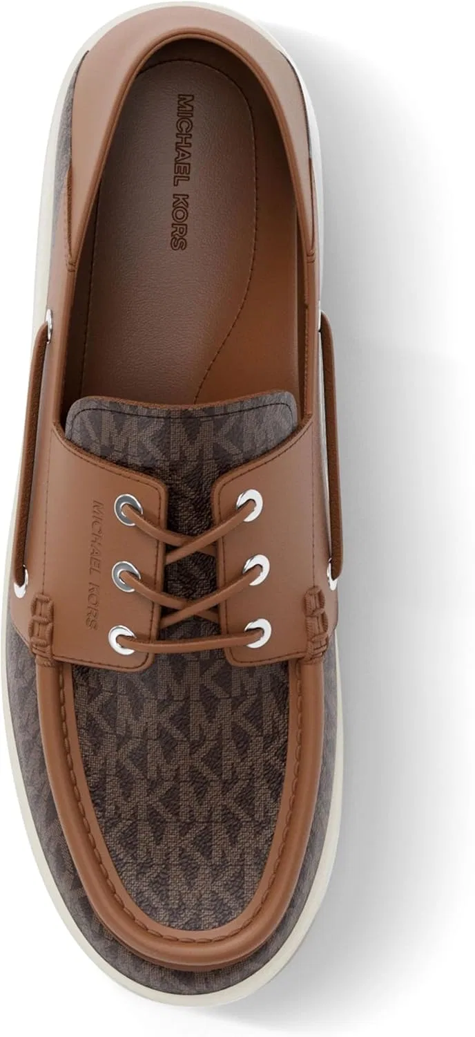 Мокасины с логотипом Michael Kors, Signature Twill/Brown Multi — фото 3