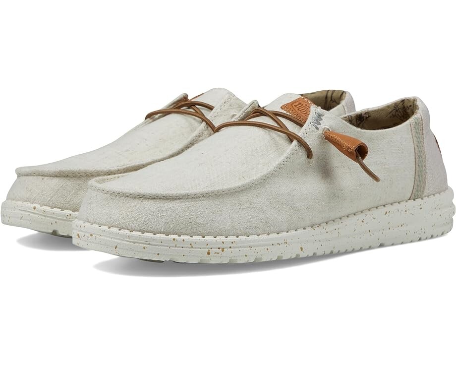 

Кроссовки Hey Dude Wendy Washed Canvas Slip-On Casual Shoes, цвет Cream