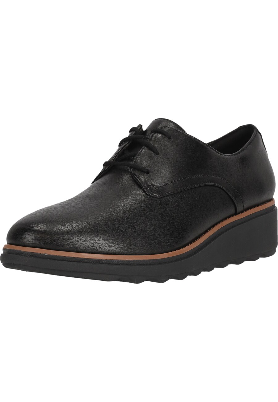 Туфли на шнуровке CLARKS, черный