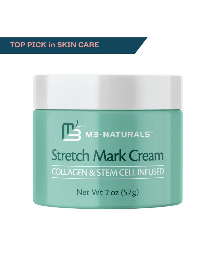 Крем от растяжек - коллаген и стволовые клетки для беременных - 57 г M3 Naturals, Open Miscellaneous