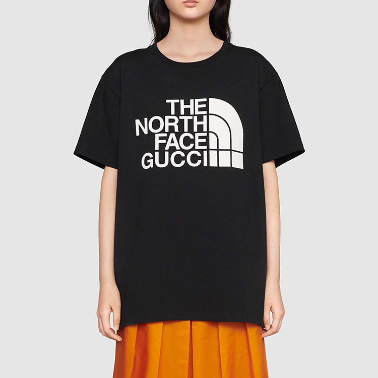 Футболка Gucci x The North Face, черный / белый — фото 2