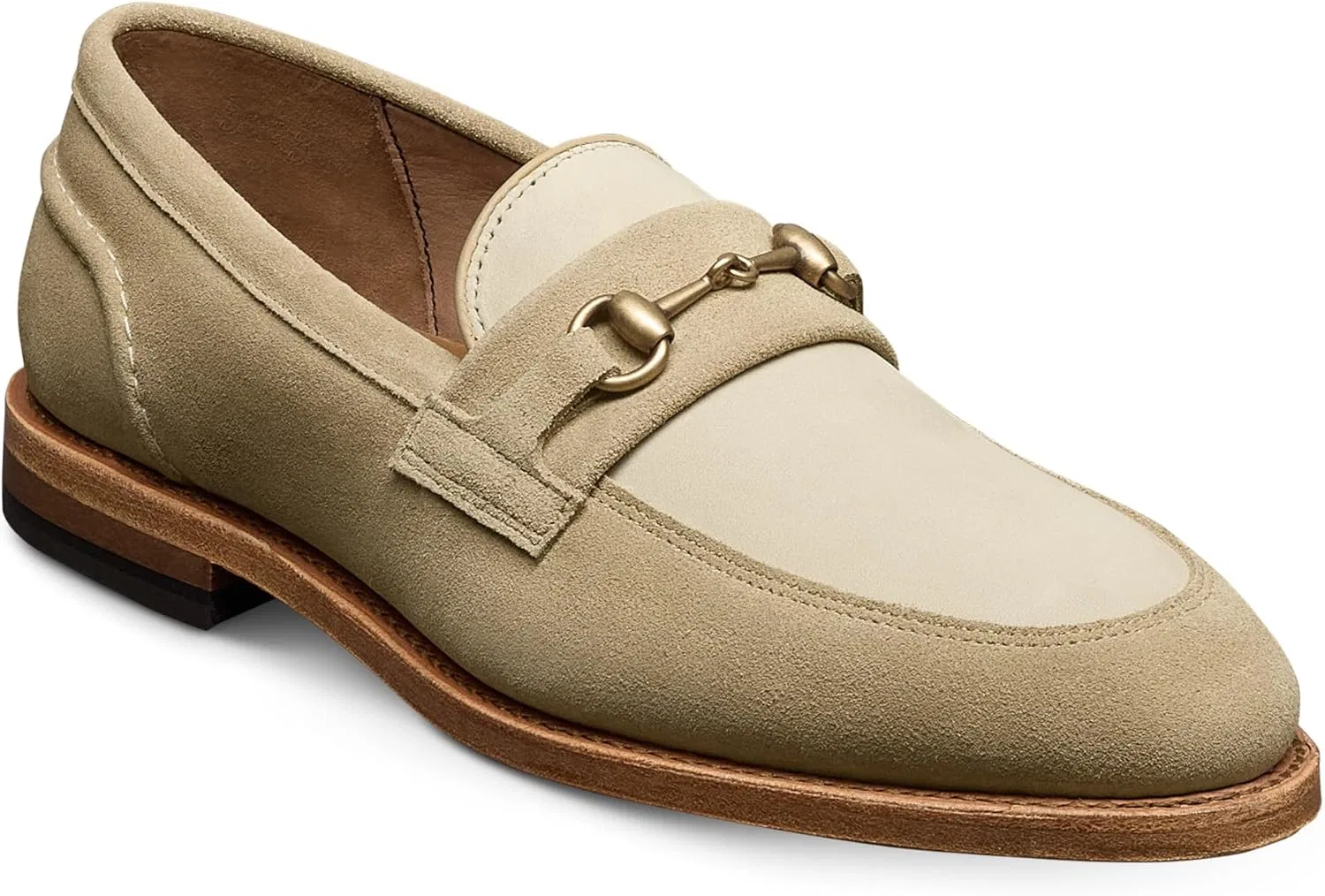 Лоферы Allen Edmonds Randolph Bit, Bone Suede Mix
